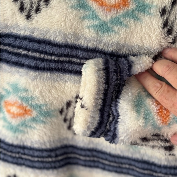 SO Womens Fleece Quarter Zip XS Western Print - Picture 4 of 8